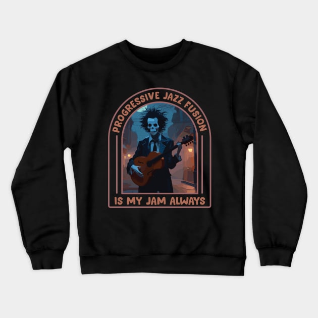 Progressive Jazz Fusion Lover Crewneck Sweatshirt by Trendsdk